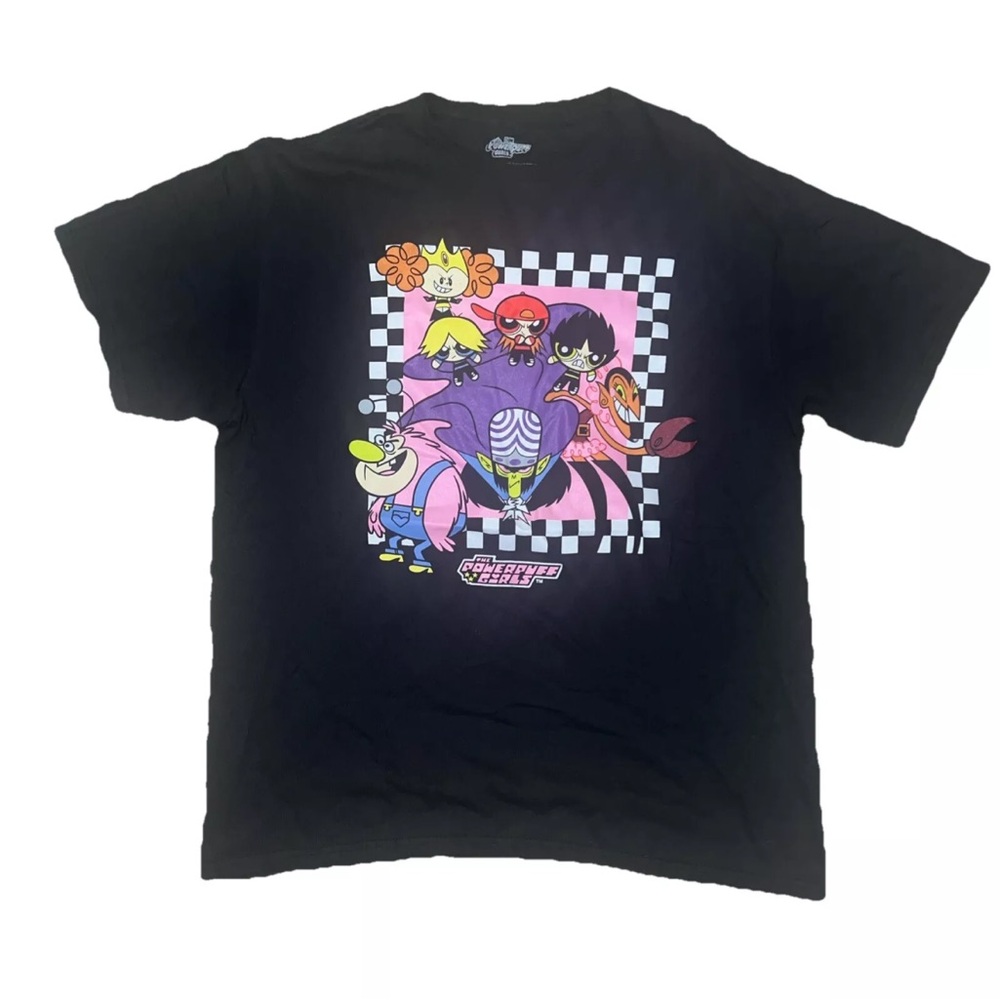 Powerpuff girls black t-shirt size L